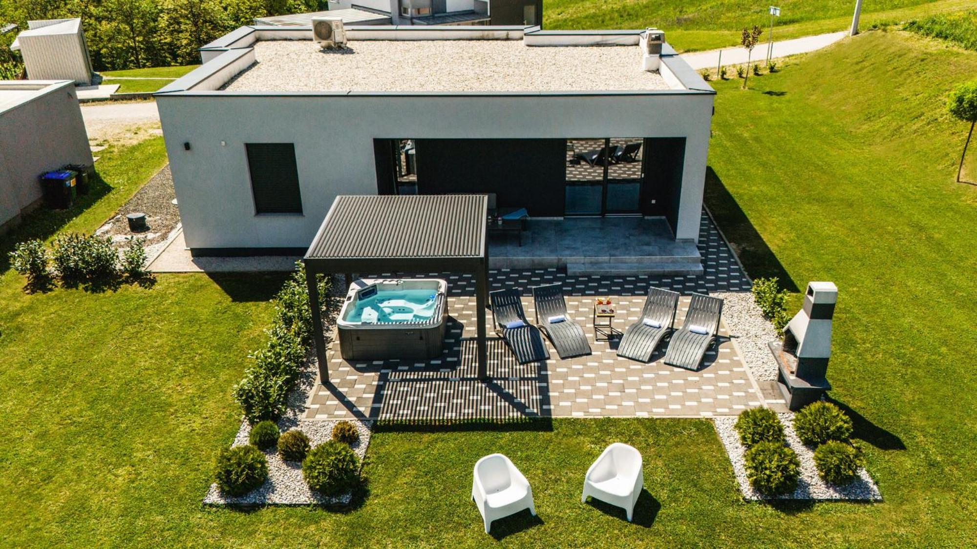 K Relax Place, Varazdinske Toplice, Modern Home With Sauna, Jacuzzi, Wifi Exterior photo